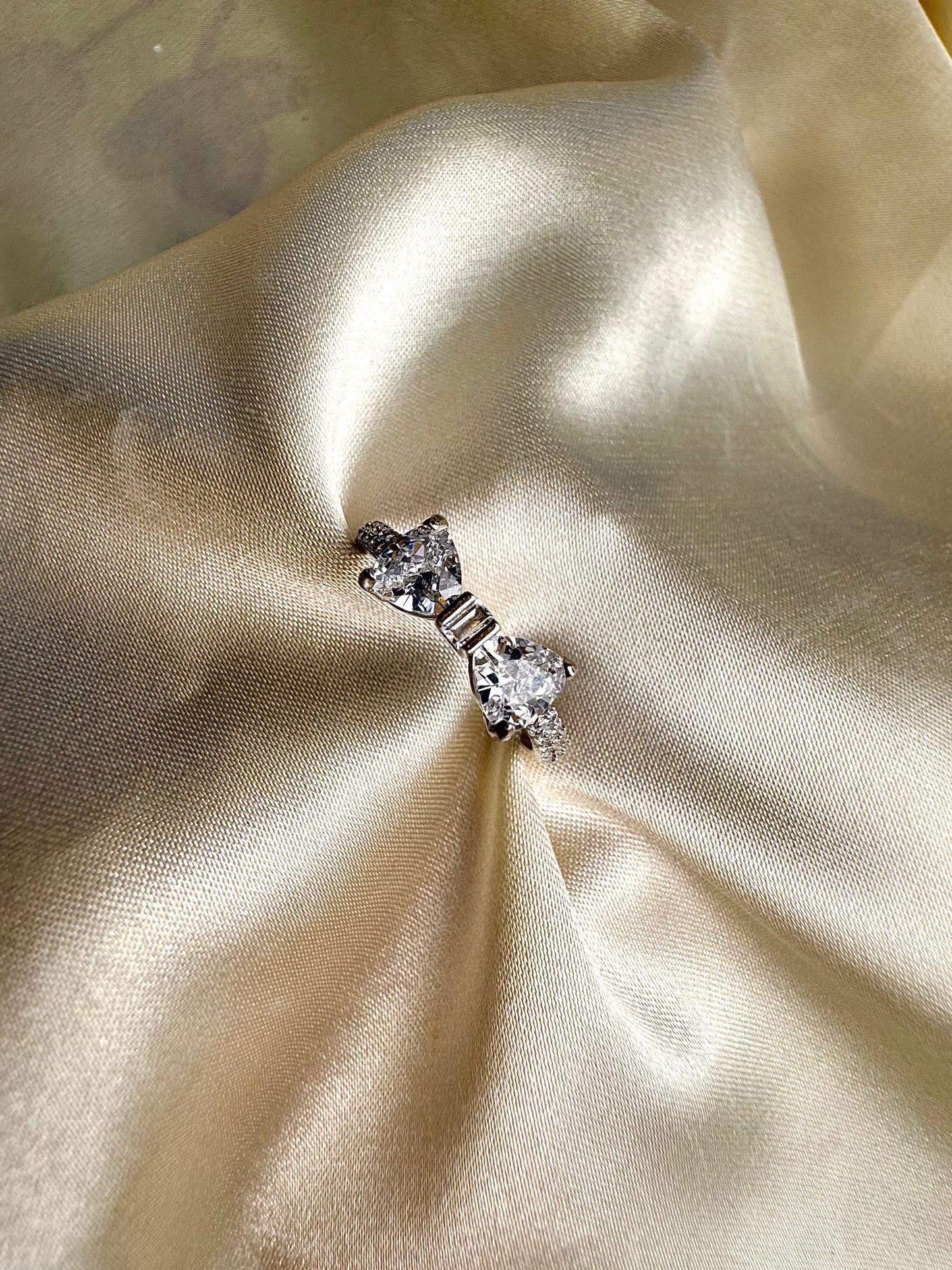 Silver Bow Ring