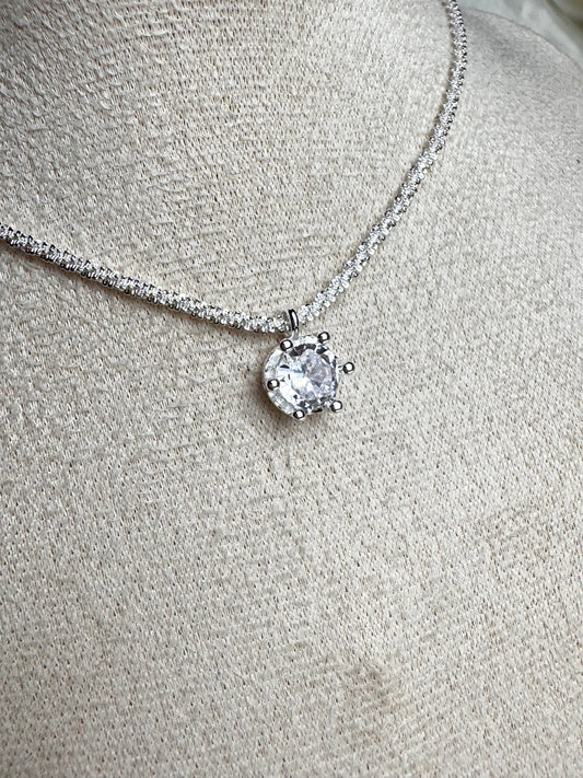 Сребърно колие "Lux"