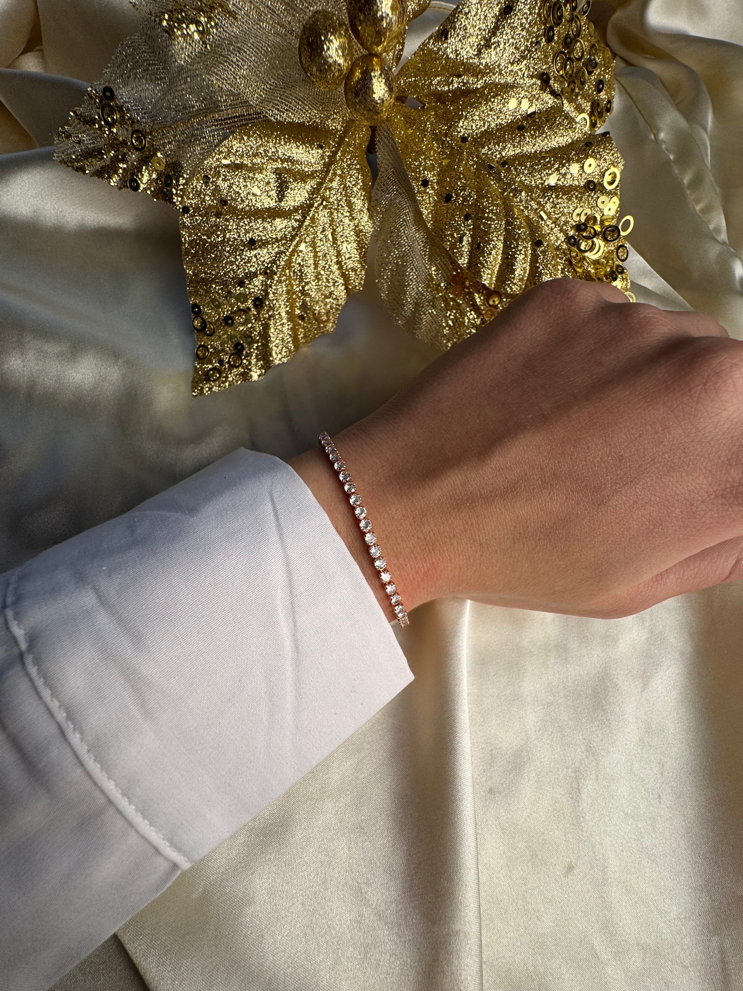 Rose Gold Tennis Bracelet